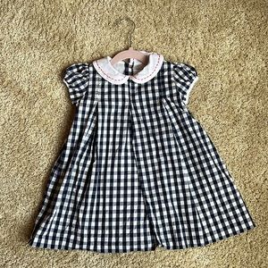 The Proper Peony 3t blue checked dress